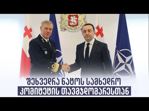 შეხვედრა ნატოს სამხედრო კომიტეტის თავმჯდომარესთან