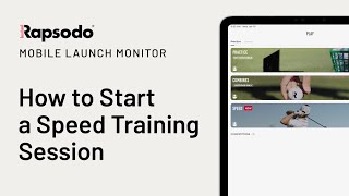 Rapsodo MLM : Starting an R-Speed Session