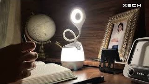 XECH Lumos Desk Lamp with Night Light, Pen Stand & Smartphone Holder