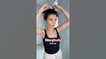 How to refresh wavy curly hair - my 10 minute routine #wavycurly #refreshroutine #wavycurlyhair