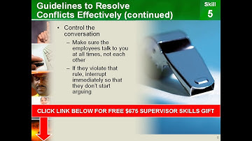 Skill 5: New & First Time & Experienced Supervisors Skills Training