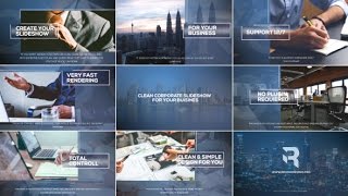 After Effects Template: Clean Glass Corporate Slideshow