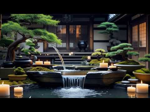Bamboo Water Fountain Healing & Relax Music For Sleep 自然の音とともに音楽をリラックス バンブーウォーターファウンテン【癒し音楽BGM) #170