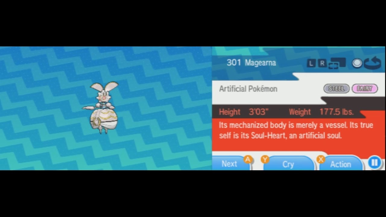 Pokemon Sun and Moon: Obtaining Magearna (J3DS Version)