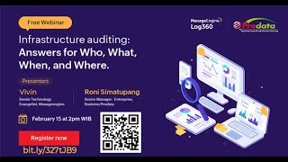Free Collaboration Webinar Log360 Prodata ManageEngine