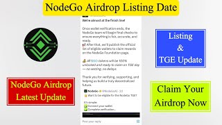 NodeGo Airdrop Listing Date | NodeGo Airdrop Latest Update | NodeGo Airdrop Wallet Connect