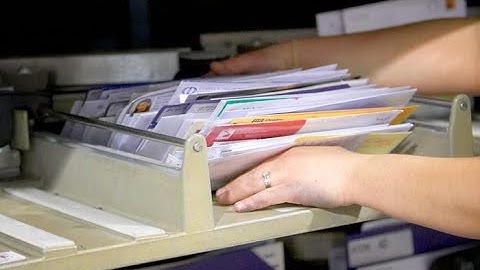 USPS DBC Sorting Machine in Action.