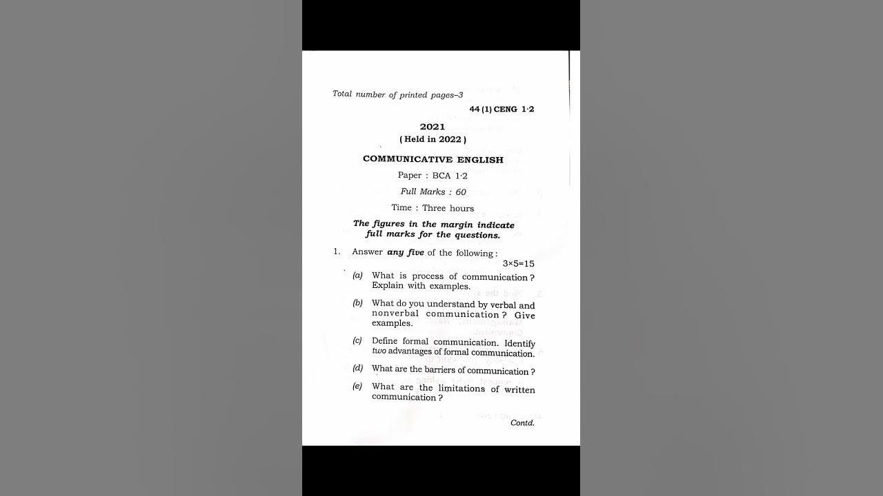 Communicative English Question Paper With Answer 2023 Pdf Free Download Communicative English Question Paper With Answer 2023 Pdf Free Download