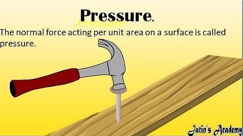 Complete concept of pressure, its units, examples physics  class 8th icse @jatinacademy
