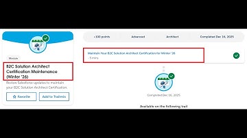 B2C Solution Architect Certification Maintenance (Winter ’26) | Salesforce