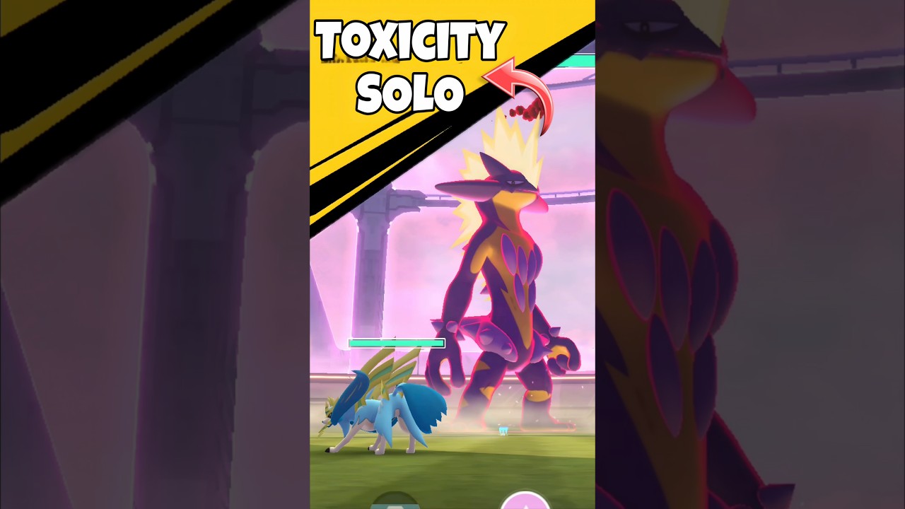 Easy SOLO Dynamax Amped Toxtricity Raid in Pokemon Go