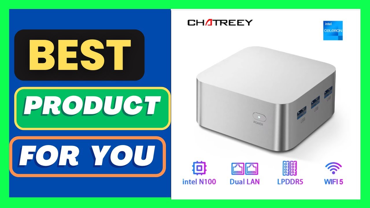 Chatreey T8 Mini PC  Intel Celeron Quad Core