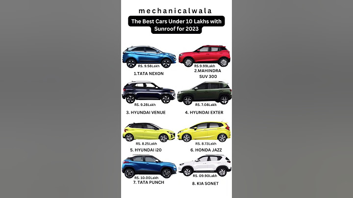 Best Cars Under 10Lakhs with Sunroof #carnewsindia #automobile