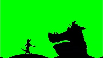 Timon and Pumbaa Interrupt 1 Green Screen (Academy Ratio)