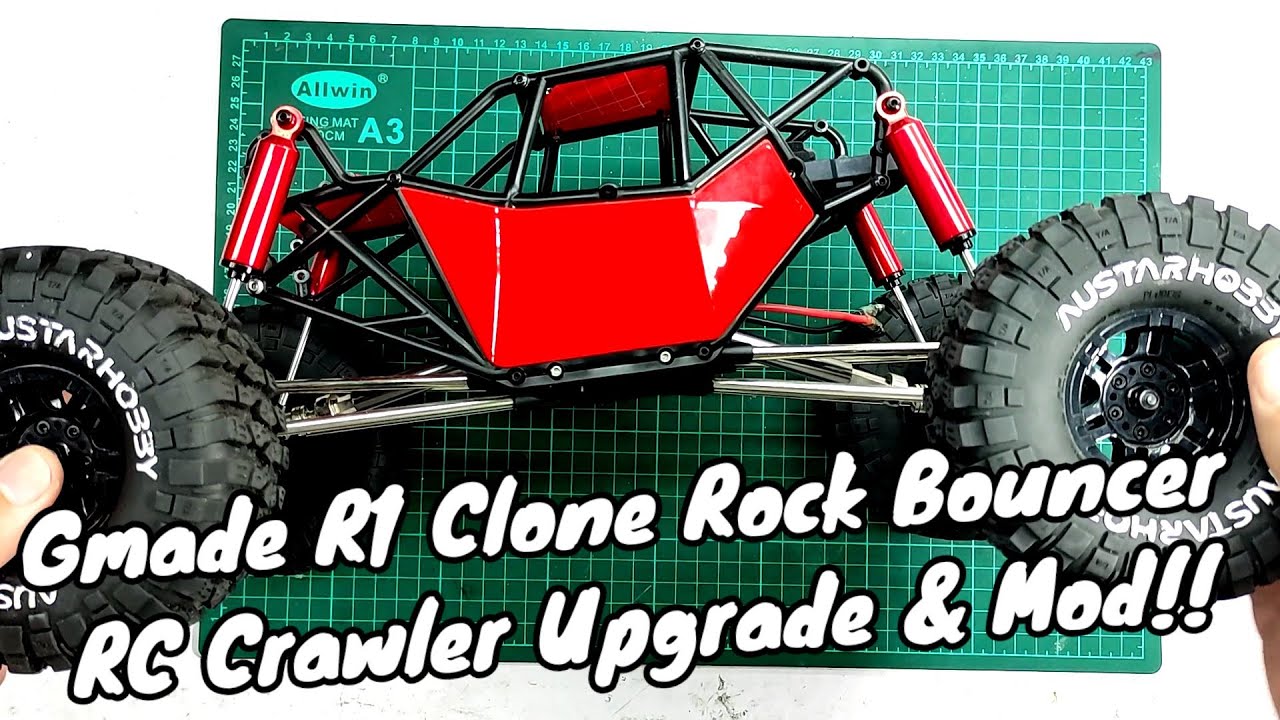 Gmade R1 Clone | Rock Bouncer | Rock Buggy | RC Crawler Upgrade & Mod !!