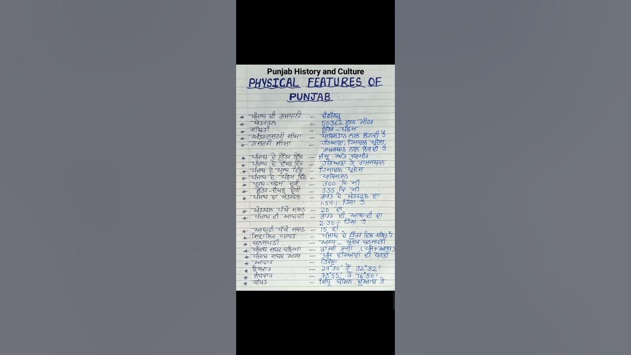 physical-features-of-punjab-shorts-viralshorts2023-youtube