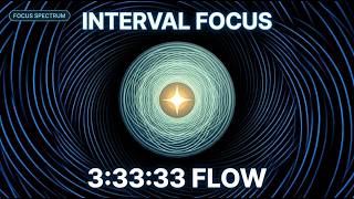 INTERVALLIC FLOW 🧠 Focus Background Music with Built-In Breaks | 11Hz Alpha
