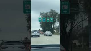 Driving to #SawgrassMillMall from #FortLauderdaleBeach via Oakland Park Blvd. #southflorida