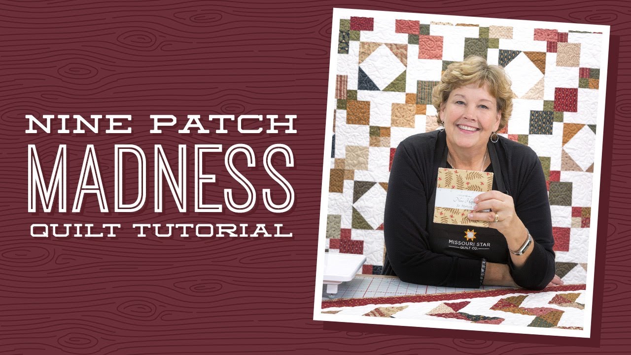Make a 9 Patch Madness Quilt with Jenny! - YouTube Make a 9 Patch Madness Quilt with Jenny! - YouTube