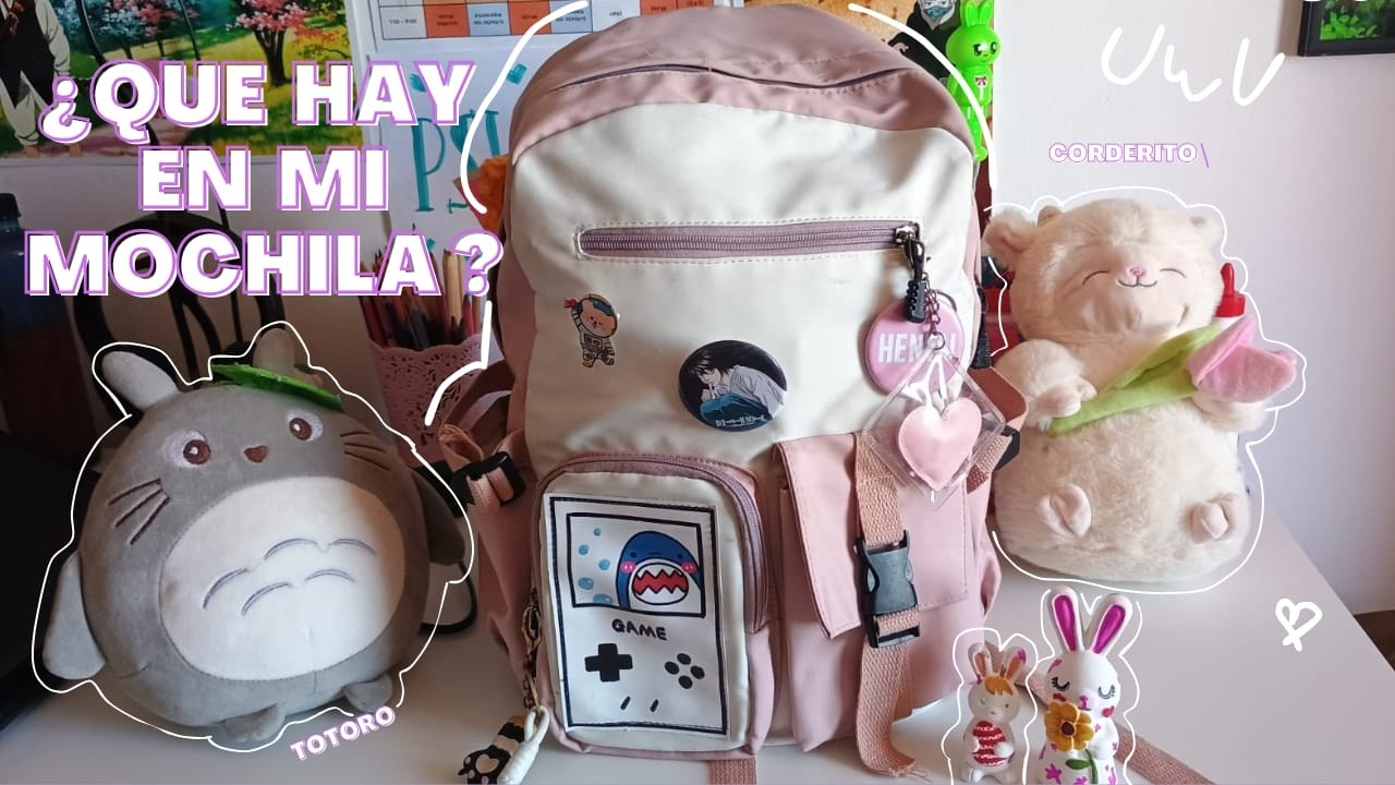 ¿QUÉ LLEVO EN MI MOCHILA? 🌸versión Regreso a Clases🌷 + Journal + lapicera ✨ #regresoaclases