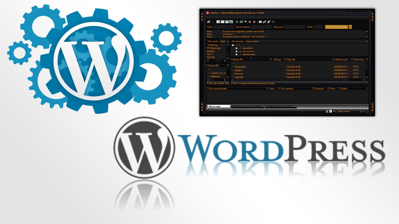 Tutorial - Installare WordPress CMS - YouTube