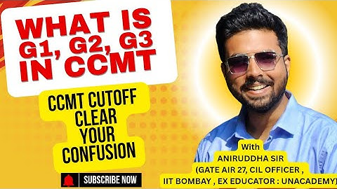CCMT G1 G2 G3 : What are they ? : CCMT Cutoff #ccmt #nit #mtechadmission #education @TheCivilGuruji