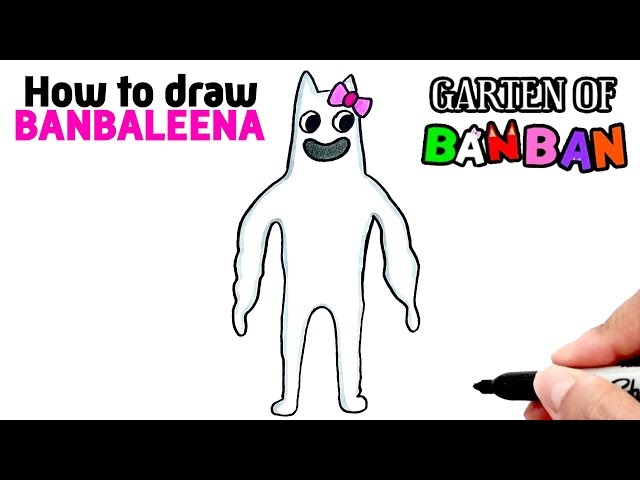 How To Draw Banbaleena - Garten of Banban  Easy Step By Step Drawing  Tutorial 