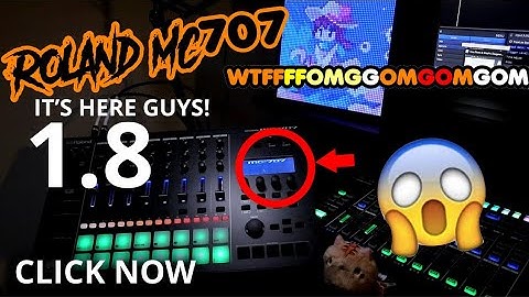 Announcement Video Roland MC707 THE NEW Firmware 1.8 Has UNDO REDO