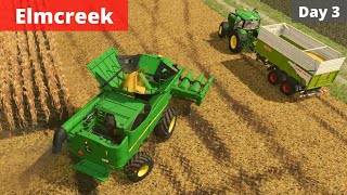 Harvesting corn and soybeans | Day 3 | Elmcreek | Farming simulator 22 | Timelapse screenshot 3