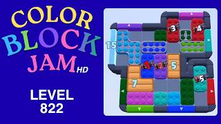 Color Block Jam Level 822 Solution Walkthrough