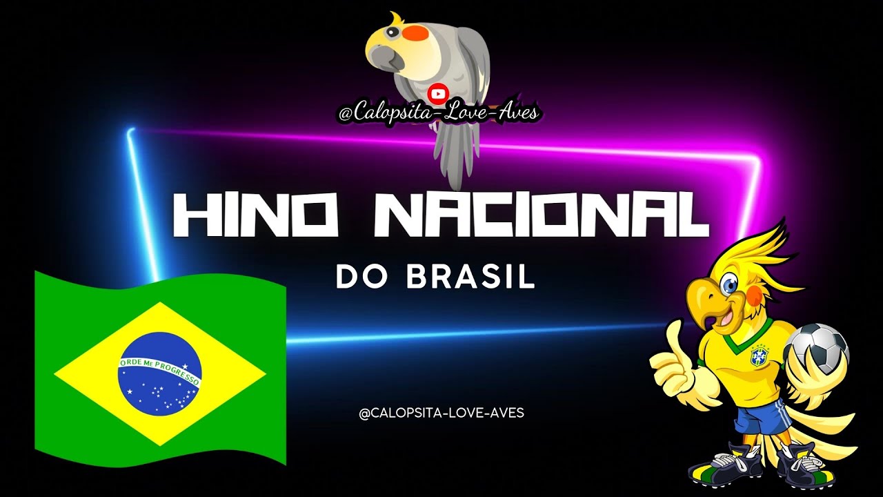 ASSOBIO CALOPSITA HINO NACIONAL DO BRASIL. #AFINADO #HINOS #BRASIL ...