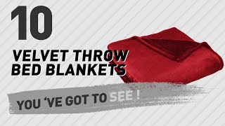 Velvet Throw Bed Blankets // New & Popular 2017