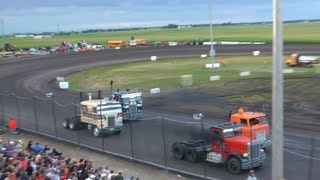 Semi Races Britt Iowa Night Of Destruction