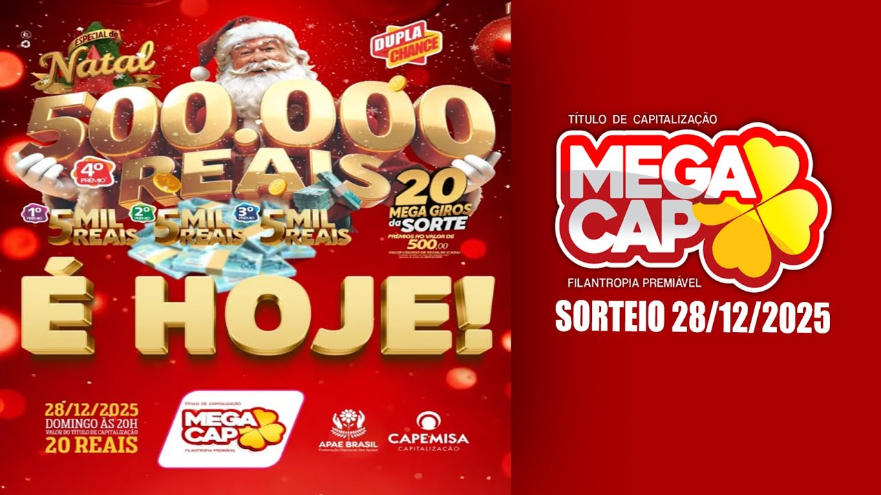 SORTEIO MEGA CAP  28/12/2025
