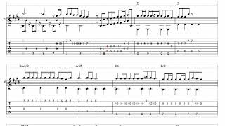 AKB48 チーム8「挨拶から始めよう」ソロギター タブ譜 Guitar Tab