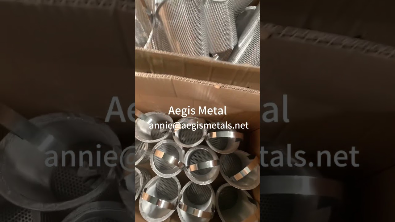 Stainless steel perforated metal mesh filter basket it can be customized for Y type strainer