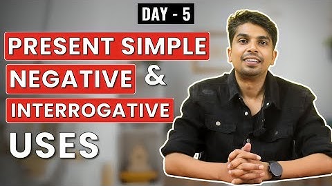 " Present indefinite Negative & Interrogative Tense " | English grammar | English Tense | Grammar