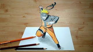 Drawing Naruto 2020 - how to draw naruto 3d on papers