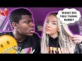 I DID MY MAKEUP HORRIBLY TO SEE HOW MY BOYFRIEND WOULD REACT!! *CUTE REACTION*