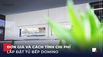 Tủ bếp inox cánh kính Domino giá bao nhiêu tiền 1 mét dài?