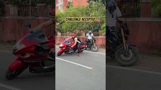 Challenge Accepted By Faraz Stunt Rider😍😎 #Farazstuntrider #Bikers #Superbikes #Hayabusa