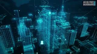 4K technology big data light city background video 4k #NoCopyright]