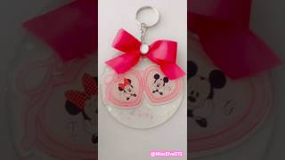 DIY Minnie 💕Mickey KeyChain #diycrafts #diyprojects #diy #disneycrafts