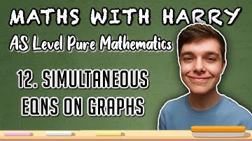 Simultaneous Equations on Graphs (Lesson 12) | AS Level Pure Maths | MathsWithHarry