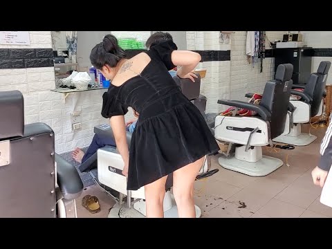 Relaxing services with beautiful girls: haircut, ear cleaning, manicure, massage,...