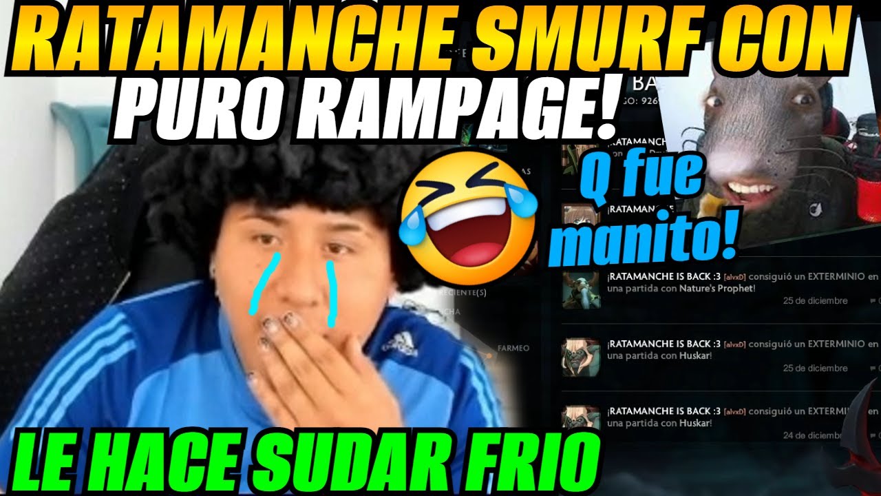 🌴TIRA LA TOALLA MACARIUS!😂SMURF RATAMANCHE PURO RAMPAGE EN CONTRA!😂
