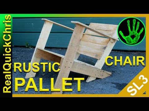 Rustic Pallet Chair an Easy DIY pallet wood project and furniture