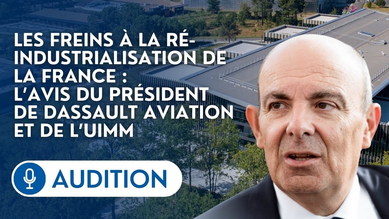 🔴 Éric Trappier (Dassault Aviation & UIMM) sur les freins à la réindustrialisation de la France