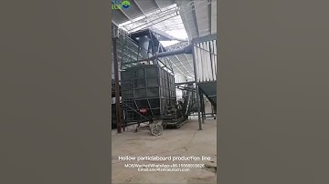 What a high-quality Hollow particleboard production line!Wood-based panel machinery production line.