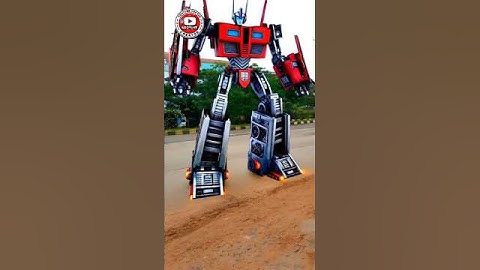 Truk Oleng Bus Telolet Brubah Bentuk Jadi Robot Transformer. 5 #adoyuyee #ai